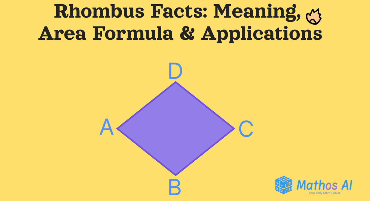 Mathos AI: Rhombus shape, meaning, area formula and applications